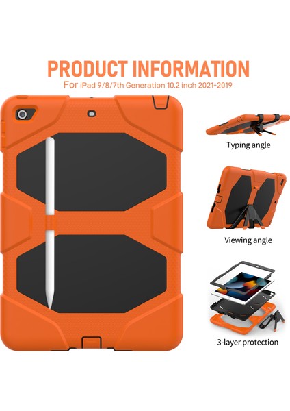 iPad 10.2 2021/2020/2019 Için Silikon + Pc Kılıfı (Yurt Dışından) indirimleri