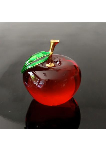 Kristal Elma Yaratıcı Hediyeler Tatil Dekorasyon El Sanatları Noel Süsleri Araba Ev Dekorasyonu (Yurt Dışından)