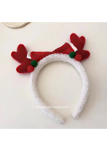 Noel Geyik Boynuzu Kafa Bandı Yeni Sonbahar ve Kış Sevimli ve Tatlı Kafa Bandı Fotoğraf Saç Aksesuarları (Yurt Dışından)