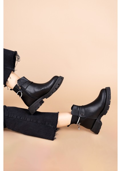 Ashanti Kadın Siyah Bot PC-54194