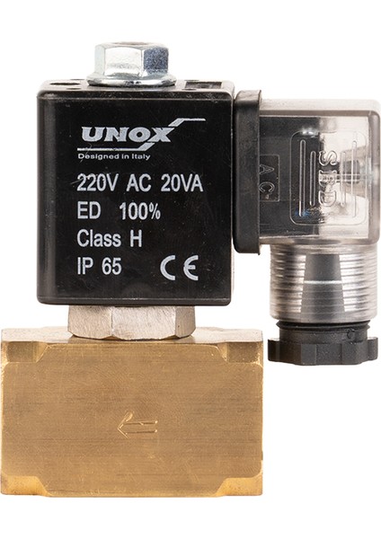 220 V AC Takoz Gövde Solenoid Valf Normalde Kapalı 1/2"(0-25 BAR)