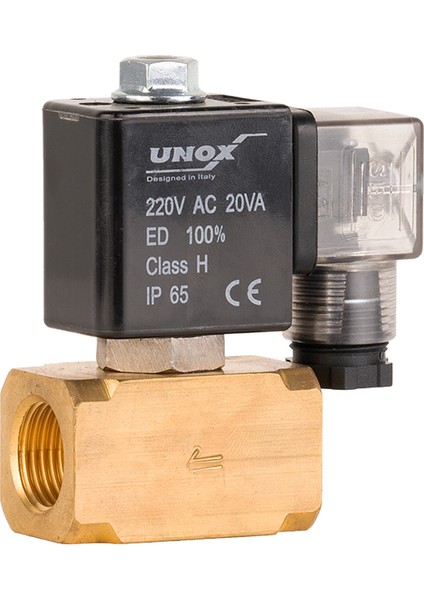 220 V AC Takoz Gövde Solenoid Valf Normalde Kapalı 3/8"(0-25 BAR)
