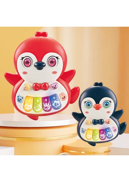 Karikatür Hayvan Bebek Çocuk Müzikli Eğitici Oyuncak Işık ve Ses ile Piyano (Rastgele Renk)-Penguen (Yurt Dışından) fiyatları