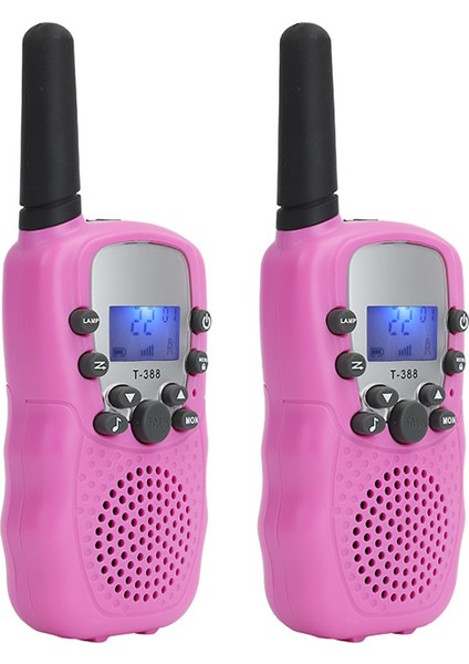 1 Çift Taşınabilir El Telsizi Uzun Mesafe Walkie Talkie 2 Yönlü Radyolar Çocuklar Için Kapalı Açık Hava Etkinliği-Pembe (Yurt Dışından)