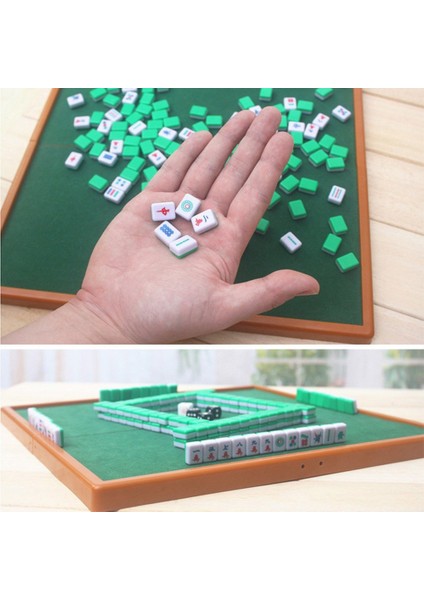Seyahat Aile Eğlence Zamanı Için Katlanır Mahjong Masalı Taşınabilir Mini Mahjong Seti (Yurt Dışından) fiyatları
