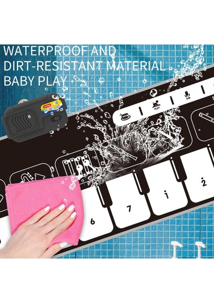 10 Tuşları Çocuklar Su Geçirmez Piyano Müzik Mat Müzik Klavye Zemin Playmat Çocuk Bebek Oyun Battaniyesi Erken Eğitici Oyuncak Tarzı 1 (Yurt Dışından) fırsatları