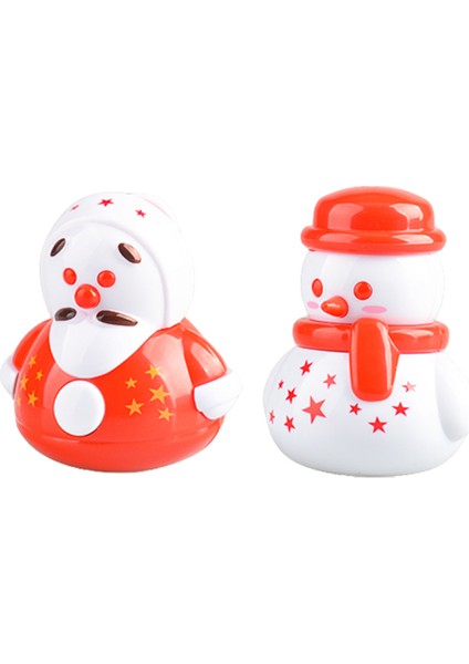 YH8331 Noel Küçük Kardan Adam Figürleri Oyuncaklar Mini Tumbler Daruma Noel Oyuncakları Masaüstü Dekorasyon Için Set (Yurt Dışından)