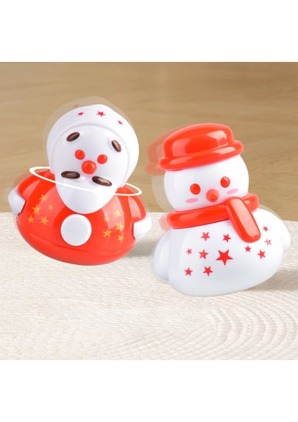 YH8331 Noel Küçük Kardan Adam Figürleri Oyuncaklar Mini Tumbler Daruma Noel Oyuncakları Masaüstü Dekorasyon Için Set (Yurt Dışından)