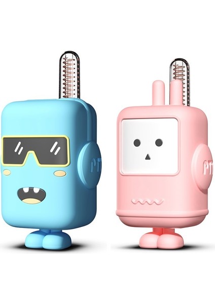 MX-XJ16 Çocuk Walkie Talkies Şarj Edilebilir Uzun Menzilli Çocuk El Radyosu Çocuk Oyuncak-Pembe/mavi (Yurt Dışından)
