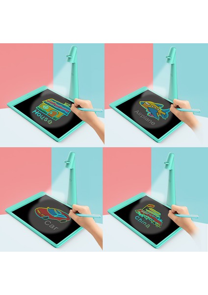 TY01 Eğitim Çizim Projektör LED Lamba Çocuklar Için Erken Öğrenme Eskiz Aracı-Mavi (Yurt Dışından)