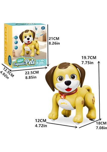 Karikatür Kedi/köpek 2.4g Işık ve Ses ile Uzaktan Kumandalı Robot Çocuk OYUNCAK-SM08/MAVI Köpek (Yurt Dışından)