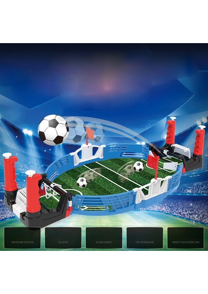 Futbol Sahası Futbol Yapı Taşları Masa Oyunu Mini Masa Çocuk Interaktif Tahta Oyuncak (Yurt Dışından)