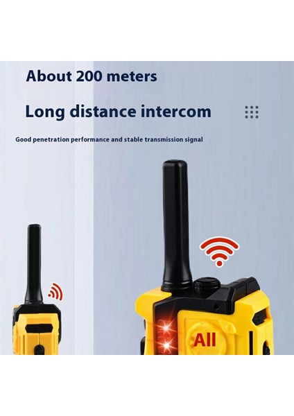 LZ079 2 Adet/takım Mini Walkie Talkie Çocuk Walkie Talkie Radyo Açık Interkom Oyuncak (Yurt Dışından)