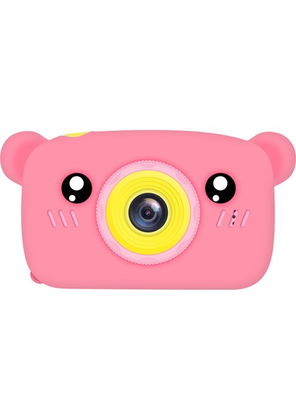 12MP Hd Lens Çocuk Çocuk Dijital Kamera Tavşan Ayı Karikatür Kamera Fotoğraf Video Hafıza Kartı ve Kart Okuyucu ile Çocuk Oyuncak-Kırmızı Ayı (Yurt Dışından)