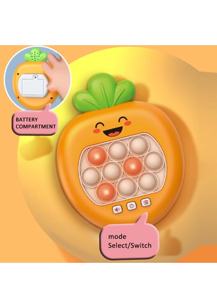 Yetişkinler ve Çocuklar Için Hızlı Itme Pop Oyunu Duyusal Fidget Oyuncaklar Yapboz Oyunu Makinesi-Armut (Yurt Dışından) fırsatları