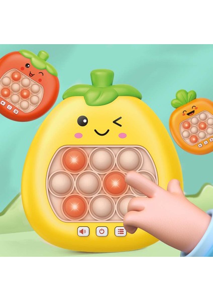 Yetişkinler ve Çocuklar Için Hızlı Itme Pop Oyunu Duyusal Fidget Oyuncaklar Yapboz Oyunu Makinesi-Armut (Yurt Dışından) indirimleri
