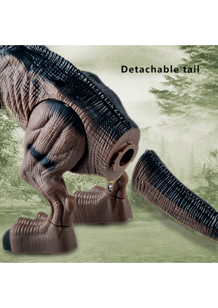 Y333-59 Rc Yürüyüş Dinozor Robot Oyuncak Uzaktan Hafif Müzik Emülasyon Hayvan Çocuk Oyuncak-Yeşil (Yurt Dışından)