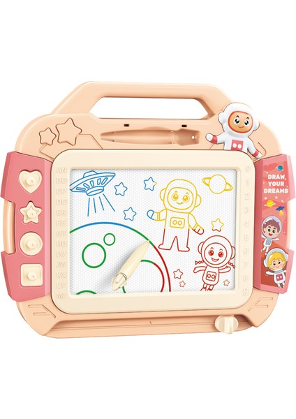 5503 Çocuklar Manyetik Dıy Çizim Tahtasında Küçük Çocuklar Tablet Ayaklı Yazma Doodle Tablet-Pembe (Yurt Dışından) fiyatları