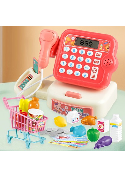 Çocuk Oyuncak Yazarkasa Playset Pretend Çocuk Süpermarket Ödeme Oyuncak Yeni Yürümeye Başlayan Çocuklar ve Amp; Okul Öncesi-Alışveriş Sepeti (Yurt Dışından)