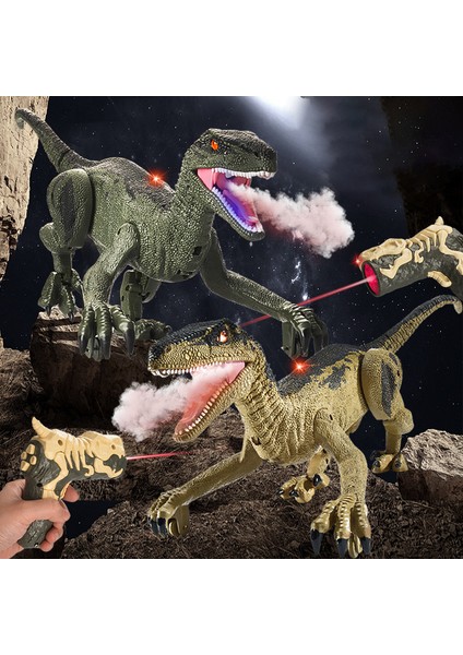 SM015S Elektrik Sprey Sis Dinozor Uzaktan Kumanda Yürüyüş Işık Ses Dinozor Modeli Oyuncak Erkek Çocuk Hediye-Yeşil (Yurt Dışından) fiyatları
