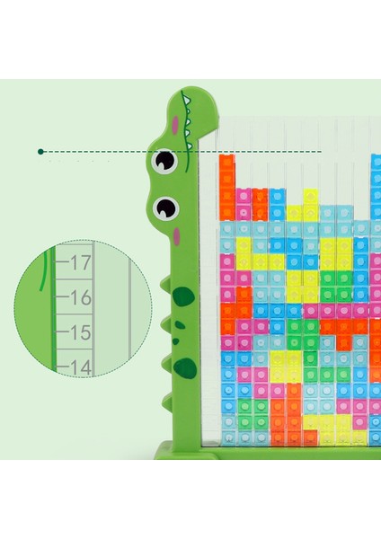 2'si 1 Arada 3D Blok Bulmaca Oyuncak Mantıksal Düşünme Eğitimi Çocuk Eğitici Oyuncak Ebeveyn-Çocuk Masaüstü GAME-HJ3803 (Yurt Dışından)