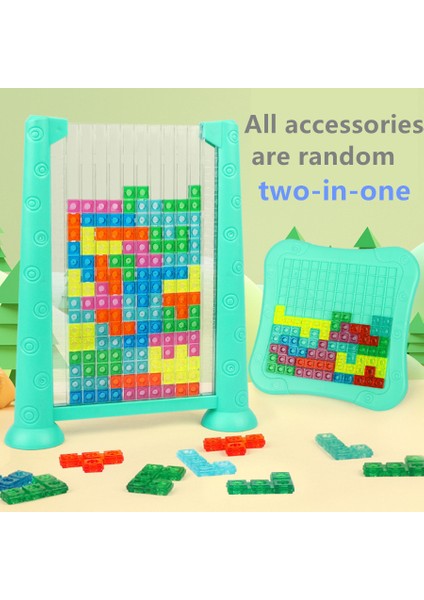 2'si 1 Arada 3D Blok Bulmaca Oyuncak Mantıksal Düşünme Eğitimi Çocuk Eğitici Oyuncak Ebeveyn-Çocuk Masaüstü GAME-HJ3803 (Yurt Dışından)