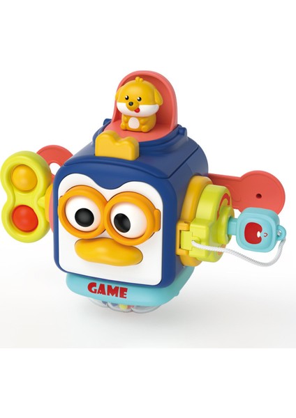 Bebek Penguen Aktivite Küpü 6 Taraflı Duyusal Top Oyuncak, Bebek Ince Motor Becerilerinin Geliştirilmesi Için (Yurt Dışından)