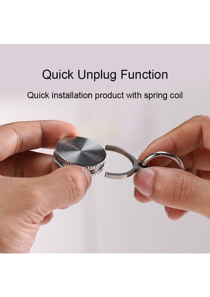 Sıkıştırılmış Kolye Gyro Spinner Kolye Anahtarlık Metal Iplik Jiroskop Serin Fidget Oyuncak-Paslanmaz Çelik Spiral Desen (Yurt Dışından)