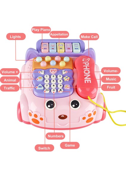 Simülasyon Telefon Oyuncak Bebekler ve Çocuklar Için Telefon Oyuncak Oyna Rol Yapma Oyunu-Mavi (Yurt Dışından) fiyatları