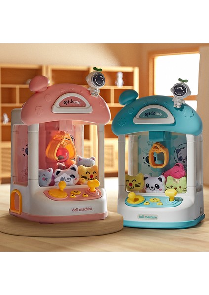 SJL6739 Çocuklar Için Pençe Makinesi Spaceman Kapsül Pençe Oyunu Ödüller Oyuncak 2 Güç Kaynağı Modu-Yeşil (Yurt Dışından)