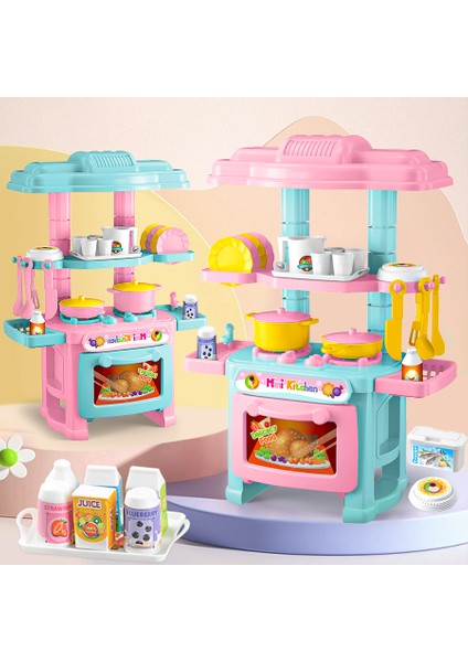 AL18045 Mini Çocuk Playset Oyuncak Seti Plastik Oyun Tencere Tavalar Su Isıtıcısı Soba Mutfak Soba Gıda-Rastgele Renk (Yurt Dışından) modelleri