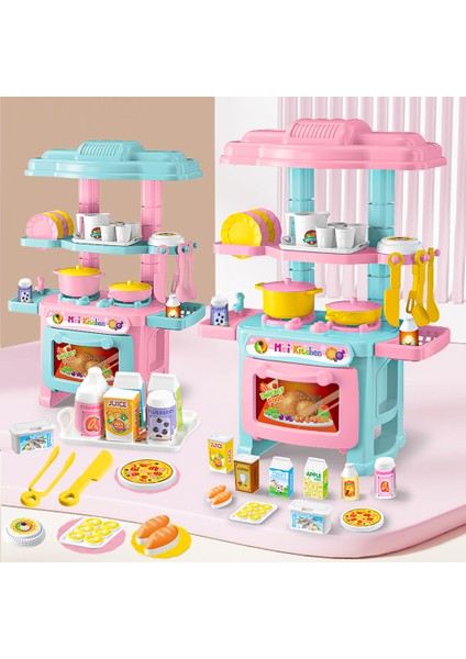 AL18045 Mini Çocuk Playset Oyuncak Seti Plastik Oyun Tencere Tavalar Su Isıtıcısı Soba Mutfak Soba Gıda-Rastgele Renk (Yurt Dışından) indirimleri