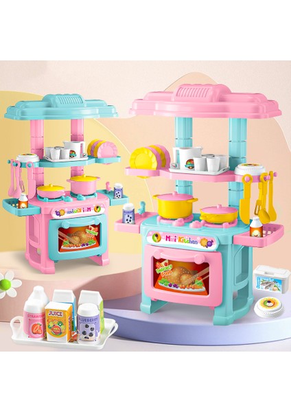 AL18045 Çocuk Kız Playset Oyuncak Seti Mini Plastik Oyun Tencere Tavalar Su Isıtıcısı Soba Mutfak Soba Gıda-Rastgele Renk (Yurt Dışından) fiyatları