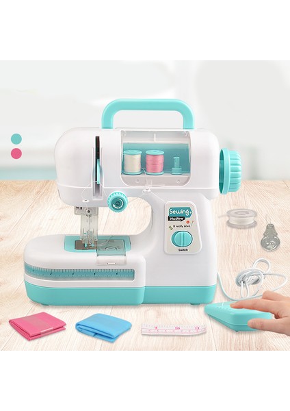 863 Mini Çocuk Dikiş Makinesi Eğitici Ilginç Oyuncak Taşınabilir Elektrikli Dıy Dikiş Makinesi Çocuklar Için Küçük Çok Fonksiyonlu Tamir Makinesi-Yeşil (Yurt Dışından) modelleri