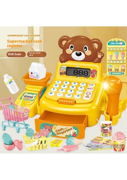 Çocuk Oyuncak Yazarkasa Playset Bebekler Için Çocuk Süpermarket Ödeme Oyuncak PRETEND-JJT822 Boz Ayı (Yurt Dışından) fiyatları