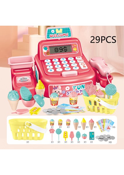 Çocuk Oyuncak Yazarkasa Playset Pretend Çocuk Süpermarket Ödeme Oyuncak Yeni Yürümeye Başlayan Çocuklar ve Amp; Okul Öncesi-Saklama Kutusu (Yurt Dışından) fırsatları