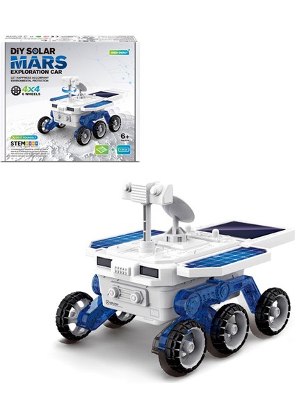 DIY016 Dıy Güneş Enerjisi Space Rover Stem Eğitim Araba Modeli Oyuncak Çocuklar Için (Yurt Dışından)