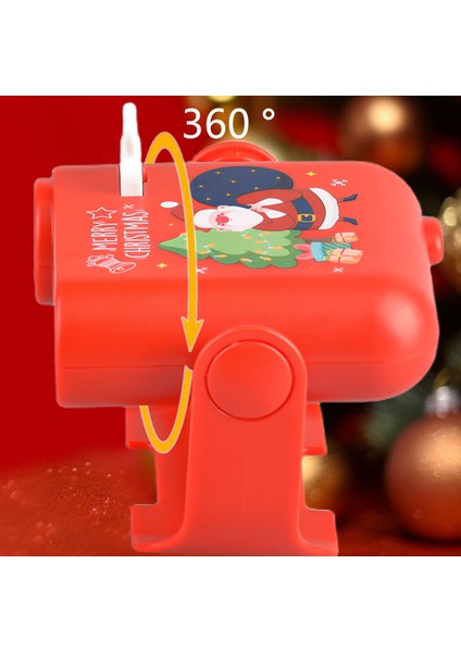 666 Noel Projektör Işıkları Oyuncak Noel Süslemeleri Için 360 Derece Dönen Noel Projeksiyon Işıkları (Rastgele Desen) (Yurt Dışından)