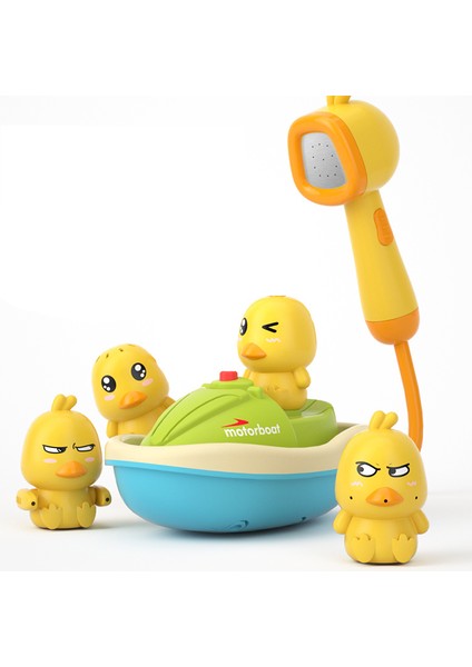 Elektrikli Ördek Yağmurlama Sevimli Banyo Oyuncak Duckies Tekne Mini El Duş Başlığı Bebek Bebekler ve Çocuklar Için Sprey Su (Yurt Dışından)
