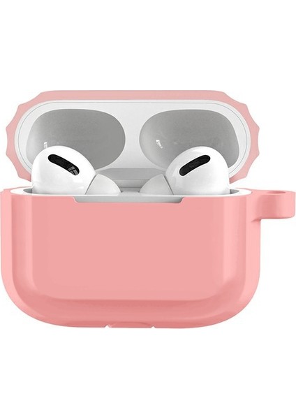 Airpods Pro Için Pro (Pembe) Kulaklık Yumuşak Silikon Kılıf (Pembe) (Yurt Dışından)