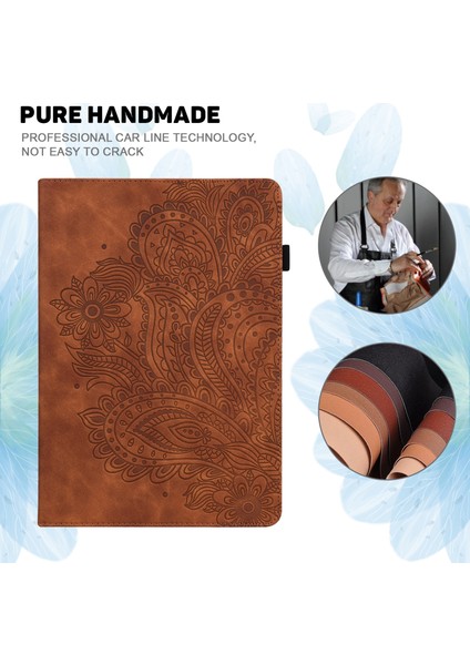 iPad 10.2 2021/2020/2019 Için Deri Kılıf (Yurt Dışından)
