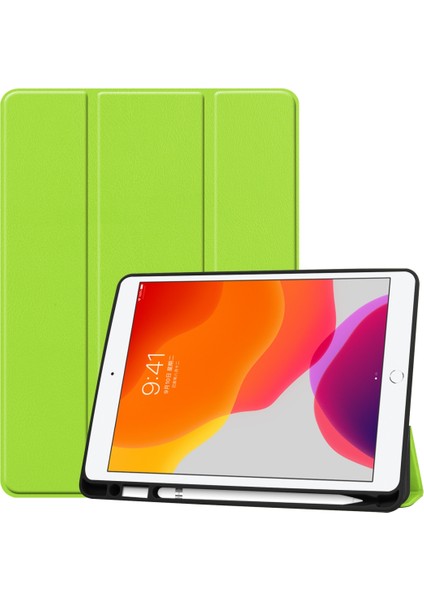 iPad 10.2 ve 10.2 (2020) Için Deri Kılıf (Yurt Dışından)