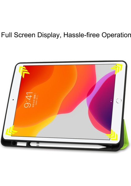 iPad 10.2 ve 10.2 (2020) Için Deri Kılıf (Yurt Dışından)