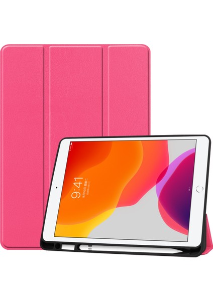 iPad 10.2 ve 10.2 (2020) Için Deri Kılıf (Yurt Dışından)