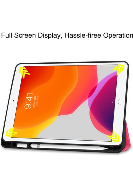 iPad 10.2 ve 10.2 (2020) Için Deri Kılıf (Yurt Dışından)