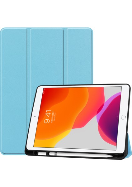 iPad 10.2 ve 10.2 (2020) Için Deri Kılıf (Yurt Dışından)