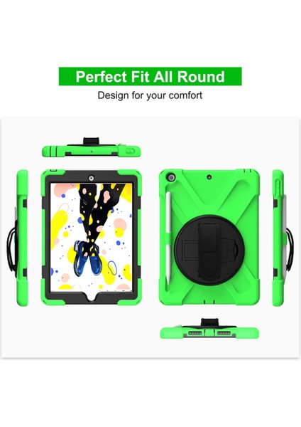 iPad 10.2 2021/2020/2019 Için Silikon + Tutuculu Pc Kılıfı (Yurt Dışından) fırsatları