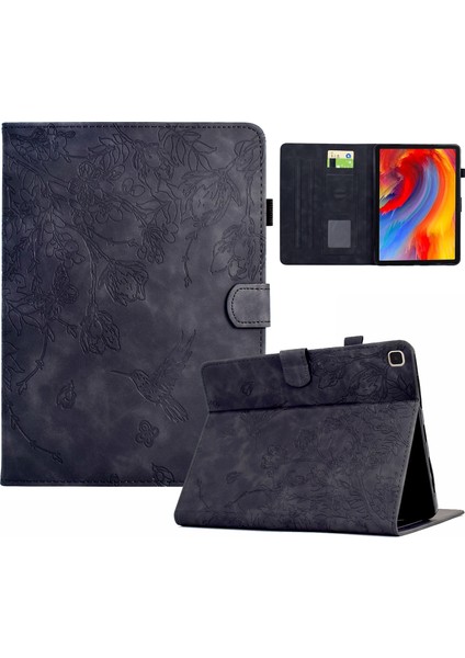 iPad 10.2 2021 / 10.5 2019 Için Kabartmalı Deri Kılıf (Yurt Dışından)