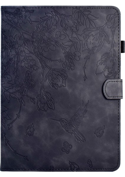 iPad 10.2 2021 / 10.5 2019 Için Kabartmalı Deri Kılıf (Yurt Dışından)