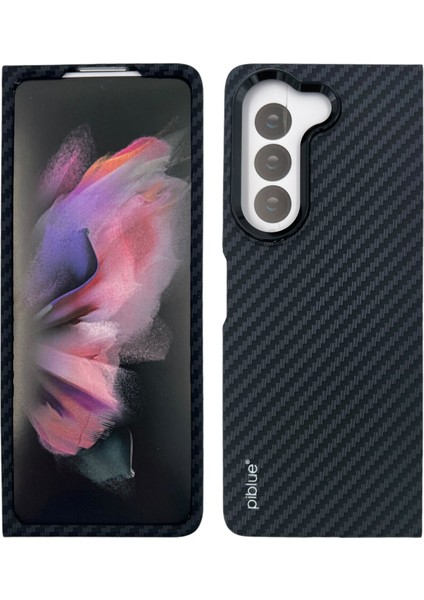 Samsung Galaxy Z Fold 5 Uyumlu Karbon Seri Arka Koruma Kılıf
